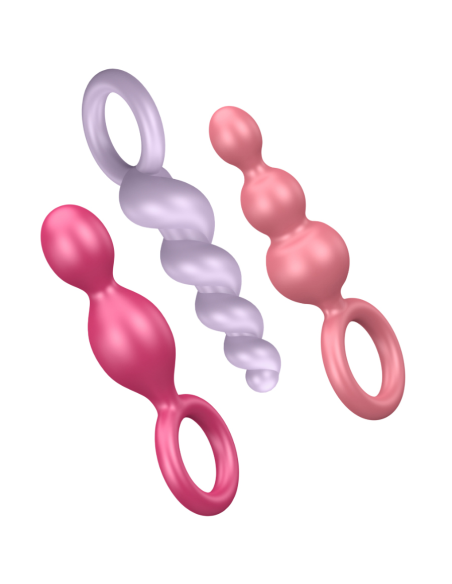 SATISFYER - ANAL PLUGS SET 3 PCS TRICOLOR SATISFYER PLUGS