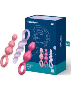 SATISFYER - ANAL PLUGS SET 3 PCS TRICOLOR SATISFYER PLUGS 2