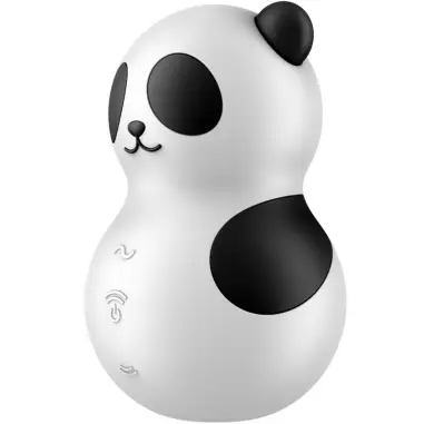 Pocket Panda Estimulador & Vibrador Blanco y Negro