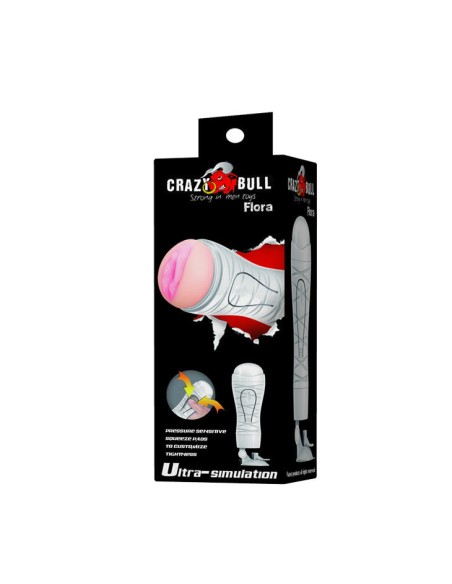 CRAZY BULL - FLORA VAGINA CON BASE MASTURBADOR CRAZY BULL
