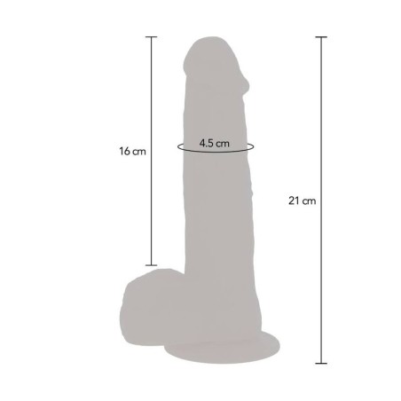 GET REAL - DILDO VIBRADOR CON BOLAS GIRATORIAS NATURAL GET REAL