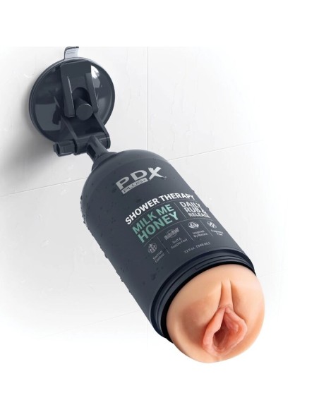 PDX PLUS - MASTURBADOR STROKER DISEÑO DISCRETO DE BOTE CHAMPU MILK ME HONEY PDX PLUS+