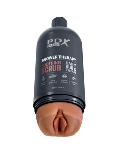 PDX PLUS - MASTURBADOR STROKER DISEÑO DISCRETO DE BOTE CHAMPU SOOTHING SCRUB CARAMELO PDX PLUS+