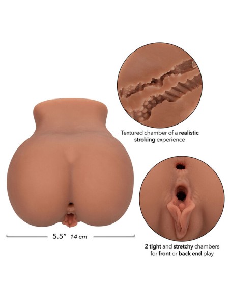 CALEXOTICS - THE ROLLER BABE DOBLE MASTURBADOR REALÍSTICO NATURAL CALEXOTICS