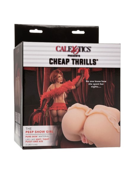 CALEXOTICS - THE PEEP SHOW GIRL DOBLE MASTURBADOR REALÍSTICO NATURAL CALEXOTICS