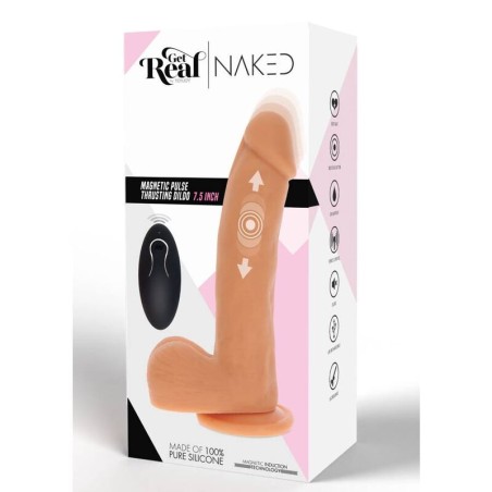 GET REAL - DILDO EMPUJE MAGNÉTICO PULSANTE NATURAL GET REAL
