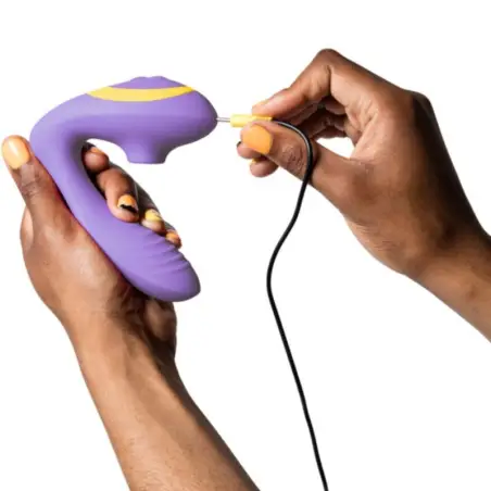 Reverb Estimulador Punto G y Succionador de Clítoris Lila