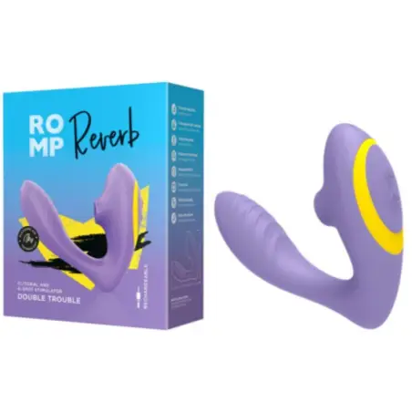Reverb Estimulador Punto G y Succionador de Clítoris Lila