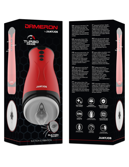 JAMYJOB - MASTURBADOR DE SUCCIÓN Y VIBRACIÓN DAMERON JAMYJOB