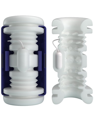 PRETTY LOVE - DJ LADY MASTURBADOR MASCULINO CON VIBRACIÓN 5 CONFIGURACIONES MORADO 