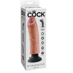 KING COCK - DILDO VIBRADOR 20.32 CM NATURAL KING COCK 2
