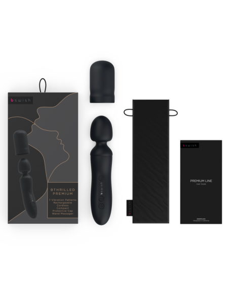 B SWISH - BTHRILLED VIBRADOR WAND PREMIUM NEGRO B SWISH