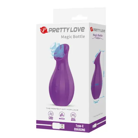 Magic Bottle Succionador de Clítoris Recargable Morado