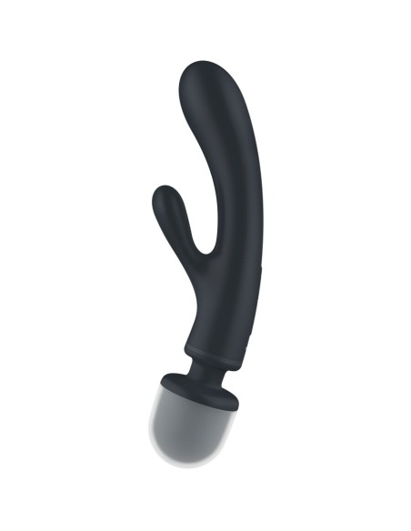 SATISFYER - TRIPLE LOVER MASAJEADOR VIBRADOR RABBIT GRIS SATISFYER VIBRATOR