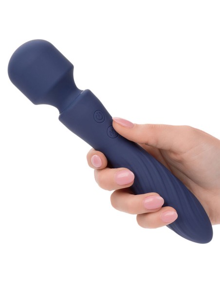 CALEXOTICS - CHARISMA MYSTIQUE MASAJEADOR DOBLE MOTOR 12 FUNCIONES 21,5 CM X 4,5 CM MORADO CALEXOTICS
