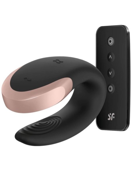 SATISFYER - APP DOUBLE LOVE VIBRADOR PAREJAS LUXURY NEGRO SATISFYER PARTNER
