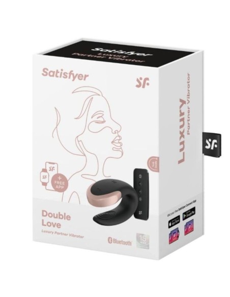 SATISFYER - APP DOUBLE LOVE VIBRADOR PAREJAS LUXURY NEGRO SATISFYER PARTNER
