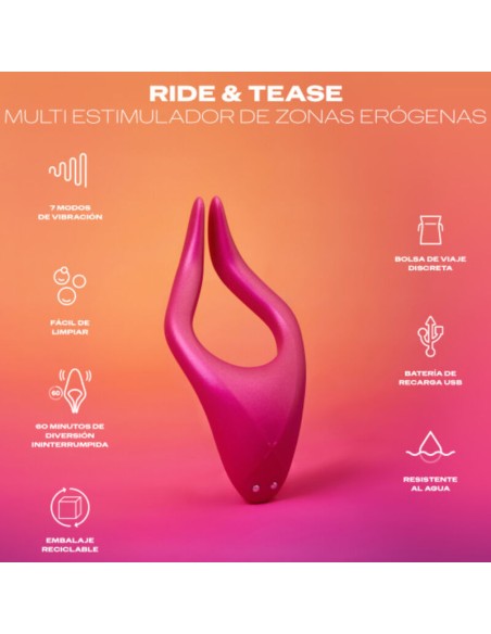 DUREX - TOY MULTIESTIMULADOR RIDE & TEASE DUREX TOYS