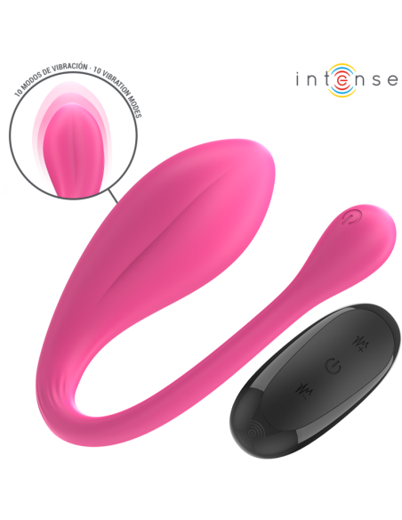 INTENSE - JANICE VIBRADOR U DOBLE ESTIMULACIÓN 10 VIBRACIONES ROSA CONTROL REMOTO INTENSE COUPLES TOYS