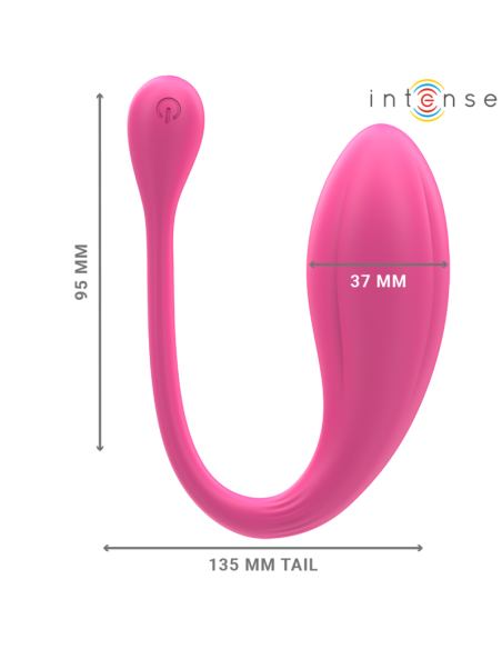 INTENSE - JANICE VIBRADOR U DOBLE ESTIMULACIÓN 10 VIBRACIONES ROSA CONTROL REMOTO INTENSE COUPLES TOYS