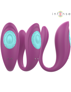 INTENSE - ANNIE ESTIMULADOR & VIBRADOR FORMA DE U MORADO CONTROL REMOTO INTENSE COUPLES TOYS 2