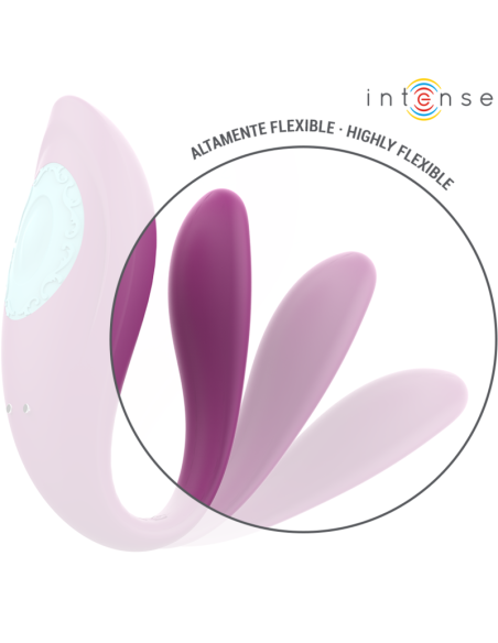 INTENSE - ANNIE ESTIMULADOR & VIBRADOR FORMA DE U MORADO CONTROL REMOTO INTENSE COUPLES TOYS