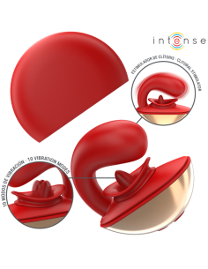 INTENSE - MARIAH VIBRADOR & ESTIMULADOR EN FORMA DE U 10 VIBRACIONES ROJO INTENSE FUN