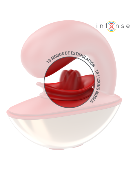 INTENSE - MARIAH VIBRADOR & ESTIMULADOR EN FORMA DE U 10 VIBRACIONES ROJO INTENSE FUN