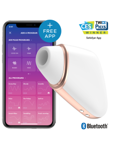 SATISFYER - LOVE TRIANGLE ESTIMULADOR Y VIBRADOR BLANCO SATISFYER CONNECT