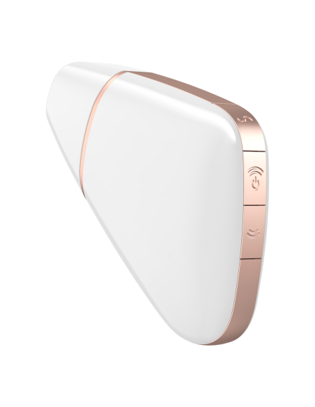 SATISFYER - LOVE TRIANGLE ESTIMULADOR Y VIBRADOR BLANCO SATISFYER CONNECT