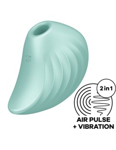 SATISFYER - PEARL DIVER ESTIMULADOR Y VIBRADOR VERDE SATISFYER AIR PULSE
