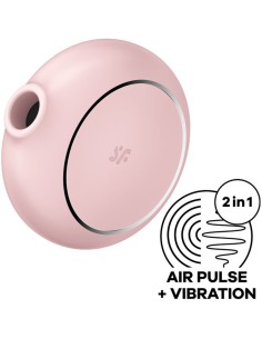 SATISFYER - PRO TO GO 3 ESTIMULADOR Y VIBRADOR DOBLE ROSA SATISFYER AIR PULSE