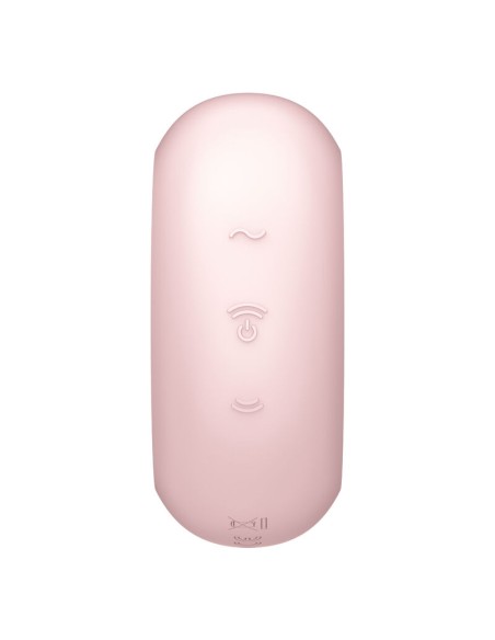 SATISFYER - PRO TO GO 3 ESTIMULADOR Y VIBRADOR DOBLE ROSA SATISFYER AIR PULSE