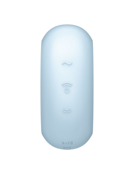 SATISFYER - PRO TO GO 3 ESTIMULADOR Y VIBRADOR DOBLE AZUL SATISFYER AIR PULSE