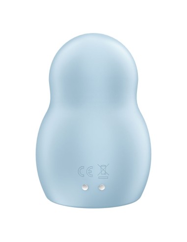 SATISFYER - PRO TO GO 1 ESTIMULADOR Y VIBRADOR DOBLE AZUL 