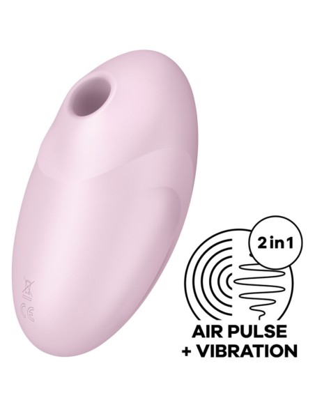 SATISFYER - VULVA LOVER 3 ESTIMULADOR Y VIBRADOR ROSA SATISFYER AIR PULSE