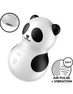 SATISFYER - POCKET PANDA ESTIMULADOR & VIBRADOR BLANCO Y NEGRO SATISFYER AIR PULSE 2