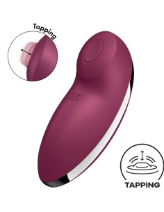 SATISFYER - TAP & CLIMAX 2 VIBRADOR & ESTIMULADOR ROJO SATISFYER VIBRATOR