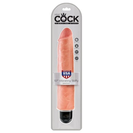 KING COCK - VIBRADOR REALÍSTICO STIFFY 25.4 CM NATURAL KING COCK