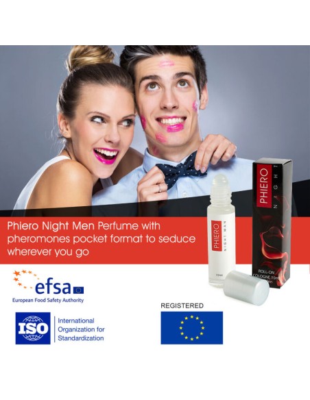 500 COSMETICS - PHIERO NIGHT MAN PERFUME FEROMONAS HOMBRE CON ROLL-ON 500COSMETICS