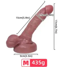 ARMONY - DILDO REALÍSTICO SILICONA LÍQUIDA 15 CM 2