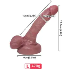 ARMONY - DILDO REALÍSTICO SILICONA LÍQUIDA 17 CM 2