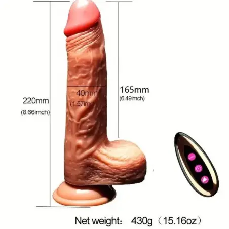 Dildo Realístico Vibrador Recargable - Rotación | Armony