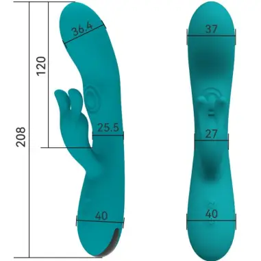 Dancing Bunny Vibrador Rabbit 10 Velocidades Verde | Armony