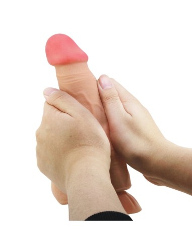 PRETTY LOVE - SLIDING SKIN SERIES DILDO REALÍSTICO CON VENTOSA PIEL DESLIZANTE CONTROL REMOTO NATURAL 21.8 CM 