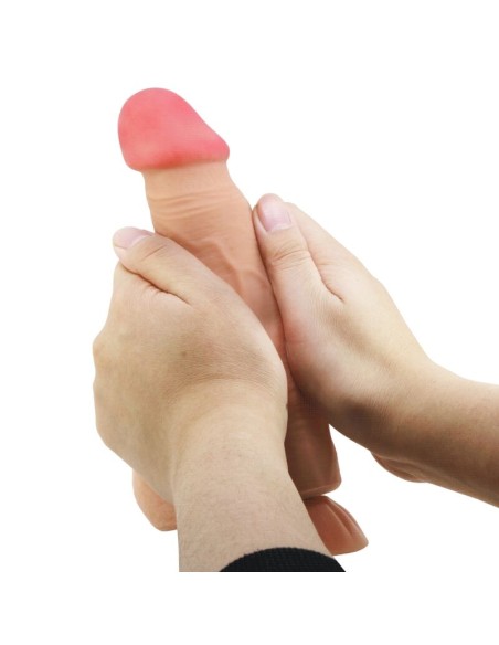 PRETTY LOVE - SLIDING SKIN SERIES DILDO REALÍSTICO CON VENTOSA PIEL DESLIZANTE CONTROL REMOTO NATURAL 21.8 CM 