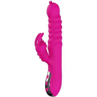 Vibrador Multifuncion Rabbit Doble Lengua Efecto Calor