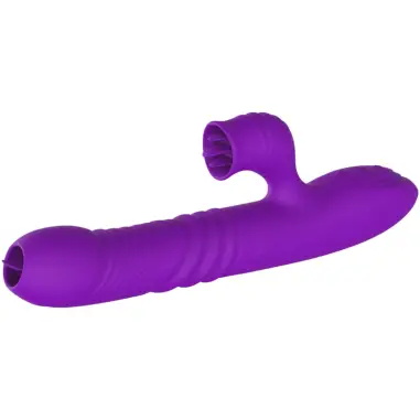 Fully Gspot Vibrador Rabbit con Lengua Estimuladora Efecto