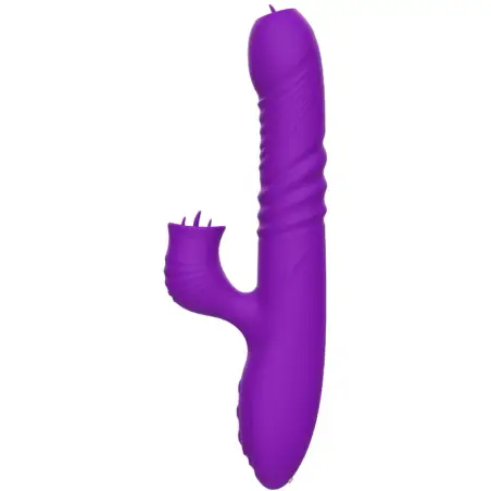 Fully Gspot Vibrador Rabbit con Lengua Estimuladora Efecto