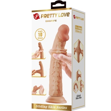 PRETTY LOVE - SHARIFE DILDO REALÍSTICO 25 CM NATURAL PRETTY LOVE